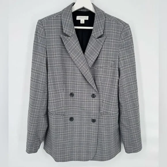Treasure & Bond Black‎ and White Plaid Blazer Size Medium - Picture 9 of 9